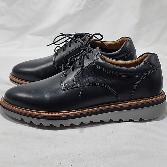 JOHNSTON & MURPHY STYLE BRAYDON PLAIN TOE MENS 9 BLACK NUBUCK NWOB ELEGANT main image 7